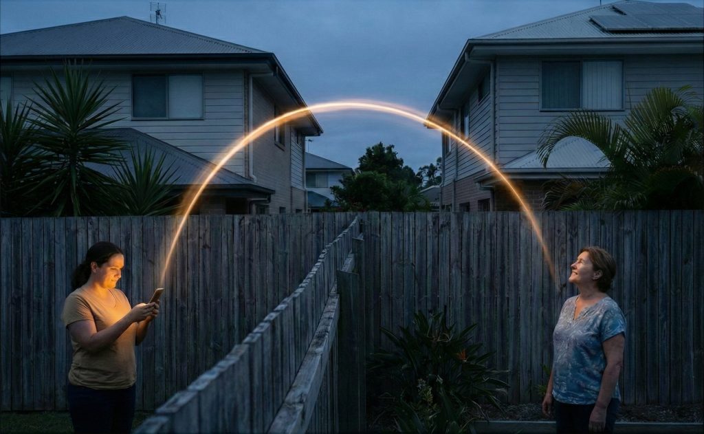 A digital drawbridge connecting people in the village