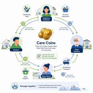 Mind For Me and the Care Coin approach creates reciprocated support networks.